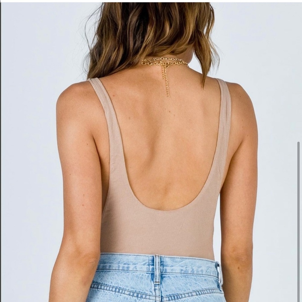 NWT Princess Polly Yolonda Beige Bodysuit - Picture 4 of 4